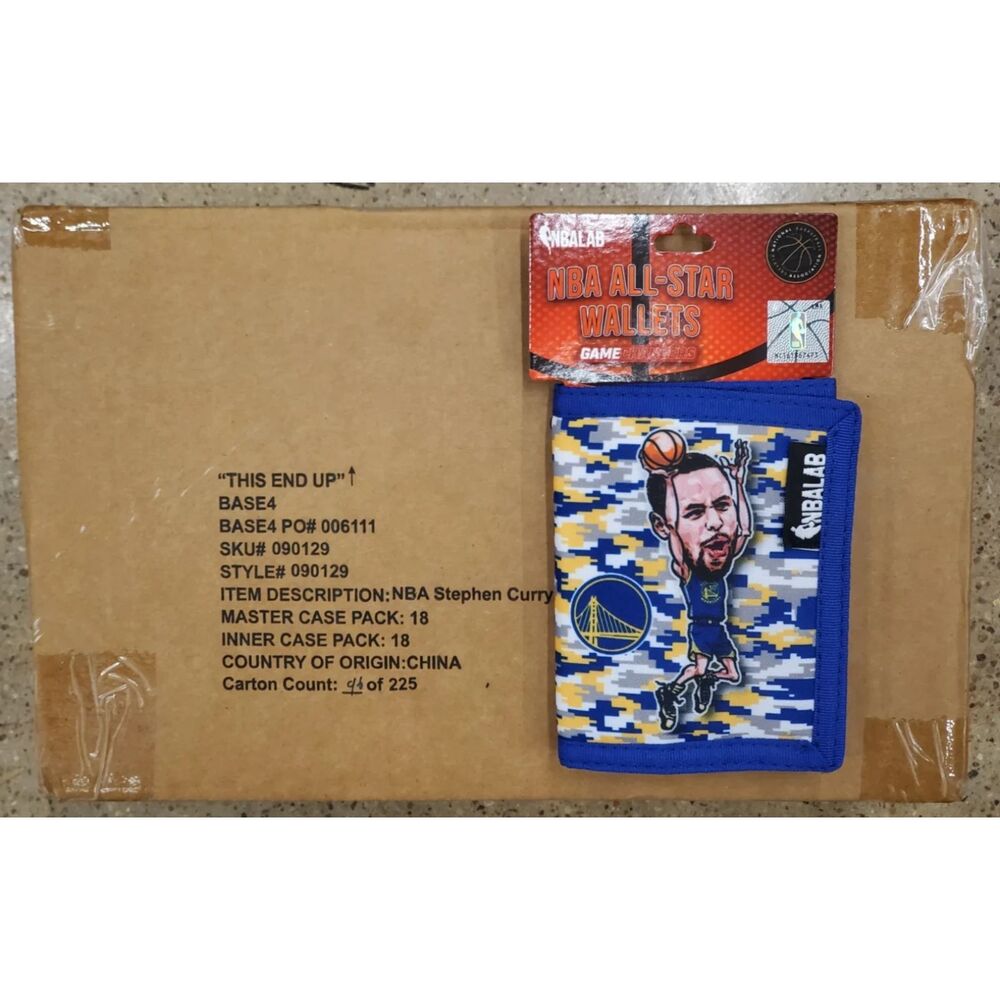 NBA All-Star Wallets Stephen Curry SEALED CASE of (18) - NEW